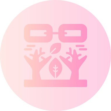 Bir ağaç simgesinin vektör illüstrasyonu