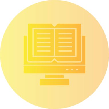 Kitap. Web simgesi basit illüstrasyon