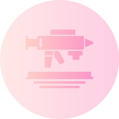 Modern b 'nin vektör illüstrasyonu silah ikonundan yoksun