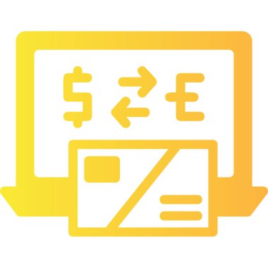 Para için. Web simgesi basit illüstrasyon