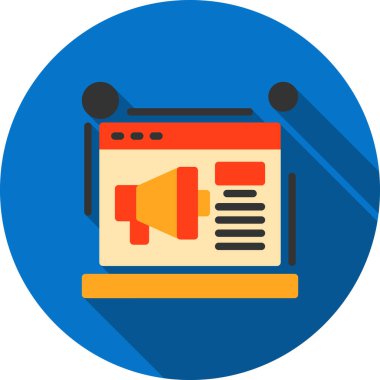 Ses hoparlörü. Web simgesi basit illüstrasyon