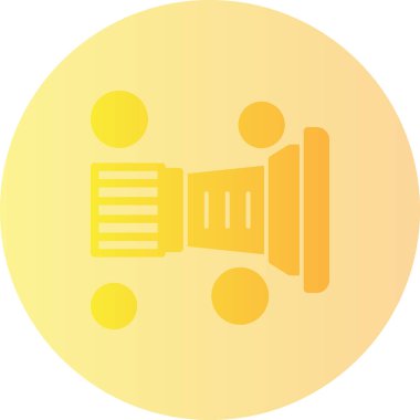 Konuşmacı. Web simgesi basit tasarım