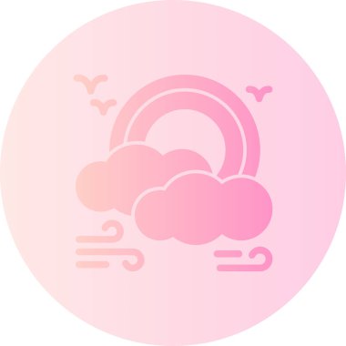 Bulut simgesinin vektör illüstrasyonu