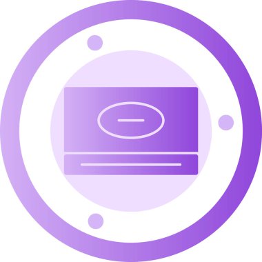 Bir kamera simgesinin vektör illüstrasyonu