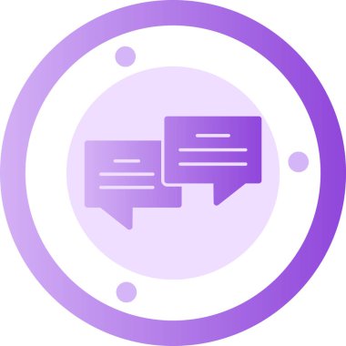 Konuş. Web simgesi basit illüstrasyon