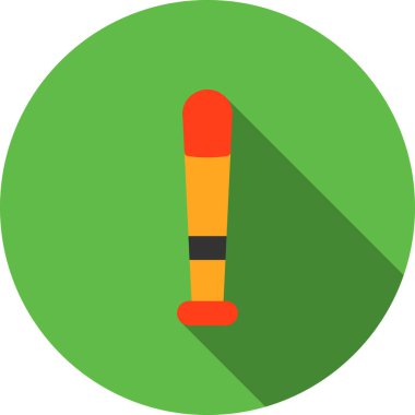 Beyzbol düz vektör simgesi