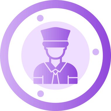 Benzersiz erkek vektör simgesi