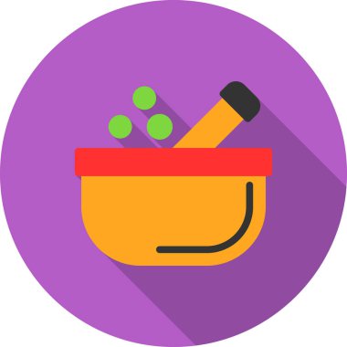 yiyecek renkli düz simge