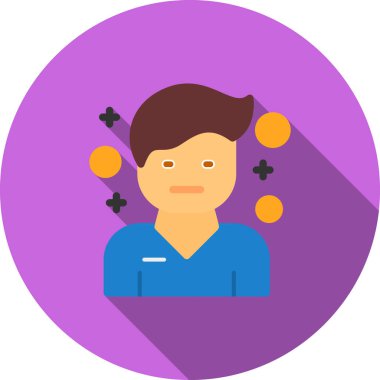 Bir insan simgesinin vektör illüstrasyonu