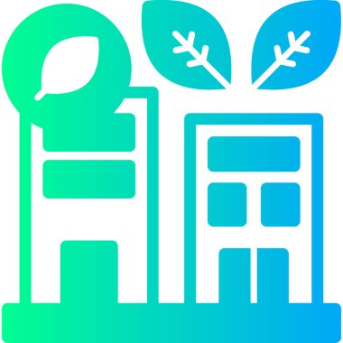 Çevresel doğa simgesi ana hat biçiminde