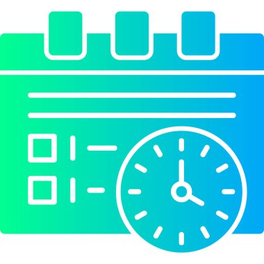 Alarm saati web simgesi basit illüstrasyon