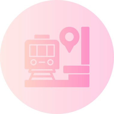 tren simgesi vektör illüstrasyonu