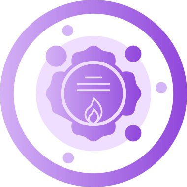 yanan ateş ağı simgesi, vektör illüstrasyonu