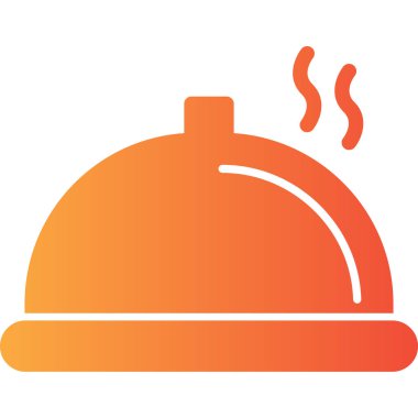 Sıcak tepsi simgesi. vektör illüstrasyonu