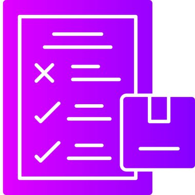 Belge. Web simgesi basit illüstrasyon