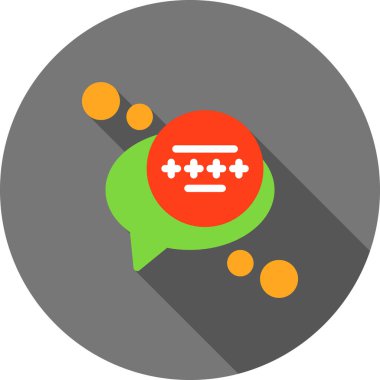 konuşma balonu simgesi, vektör illüstrasyonu