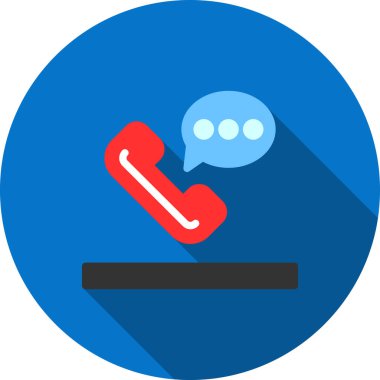 Telefon ikonu. vektör illüstrasyonu