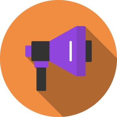 Konuşmacı. Web simgesi basit illüstrasyon