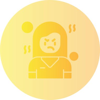 Bir erkeğin duygularıyla dolu kızgın bir yüz. vektör illüstrasyonu.