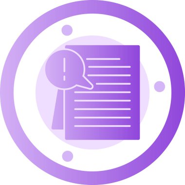 Belge. Web simgesi basit illüstrasyon