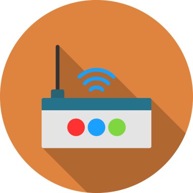 Moda düz izole edilmiş arkaplanda wifi simgesi