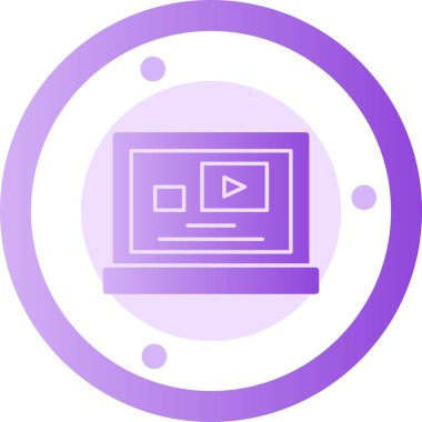 Modern simgenin vektör illüstrasyonu