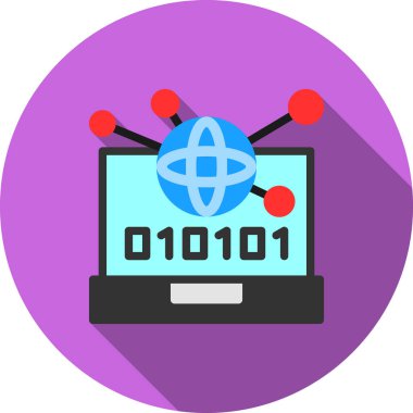 şebeke. Web simgesi basit illüstrasyon