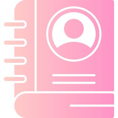 Kimlik simgesi, vektör illüstrasyonu