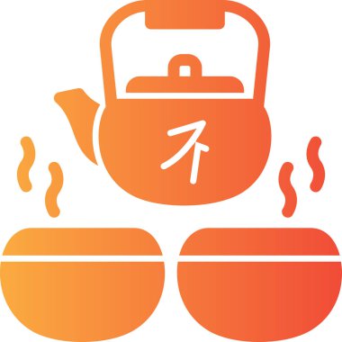 Düz stil Çin Yeni Yıl simgesi