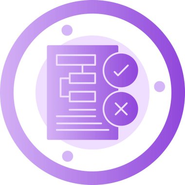 Belge. Web simgesi basit illüstrasyon