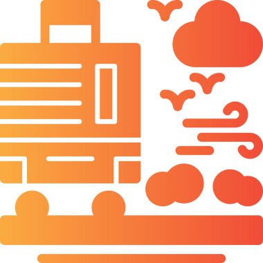 Bulut simgesi vektör illüstrasyonu