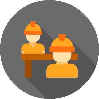 Düz stil işçiliğin simgesi. vektör.