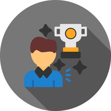 kupa düz ikon vektör çizimi