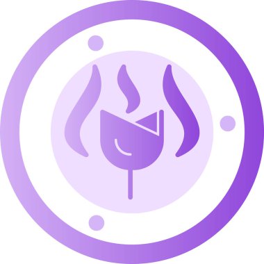 Alev simge vektör çizim