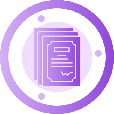 Belge simgesinin vektör illüstrasyonu