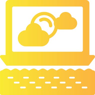 bilgisayar dizüstü bilgisayarı web simgesi