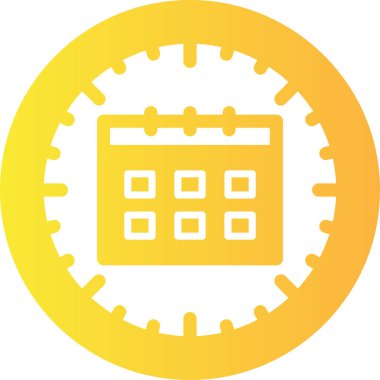 Takvim web simgesi basit illüstrasyon