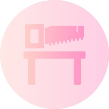 Testere simgesinin vektör illüstrasyonu