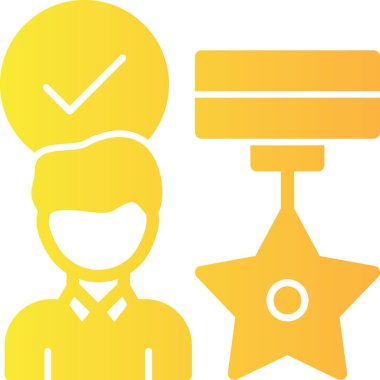 Başarı simgesi vektör illüstrasyonu