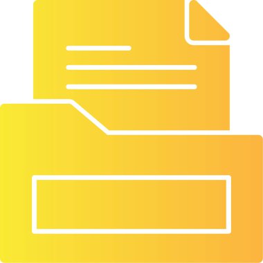 belge dosya dizin simgesi düz biçimli