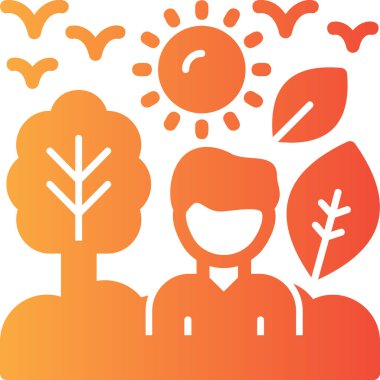 Parktaki insanların vektör illüstrasyonu.