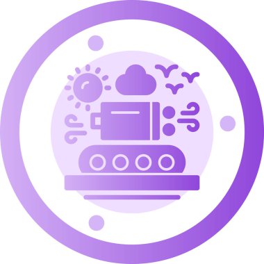 Benzersiz yapay zeka vektör simgesi