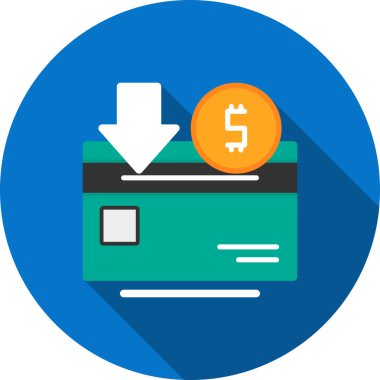 ATM nakit para simgesi düz stil