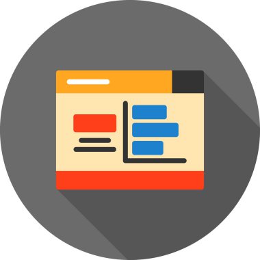 tarayıcı pencere simgesi, vektör illüstrasyonu