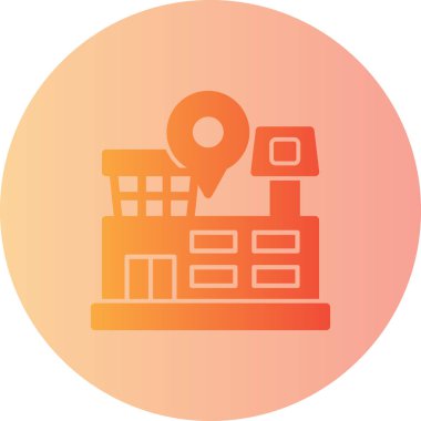 konum simgesi vektör illüstrasyonu