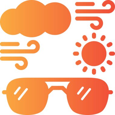 Güneş. Web simgesi basit illüstrasyon