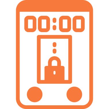 cep telefonu ikonu vektör illüstrasyonu