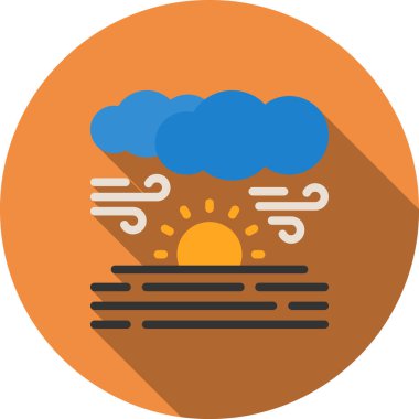 Hava tahmini. vektör simgesi