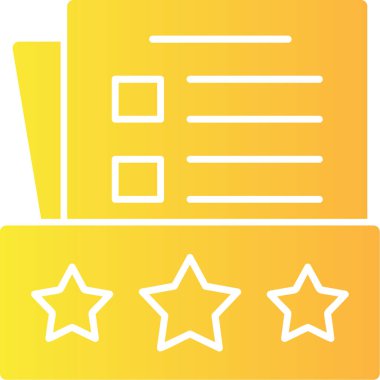 derecelendirme web simgesi basit tasarım