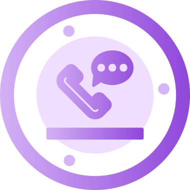 Telefonunuz var. Web simgesi basit illüstrasyon